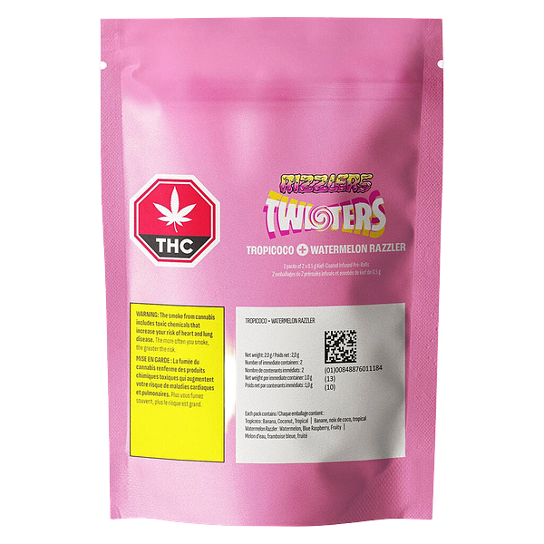 RIZZLERS - Twisters - Tropicoco & Watermelon Razzler M Infused Pre-Roll