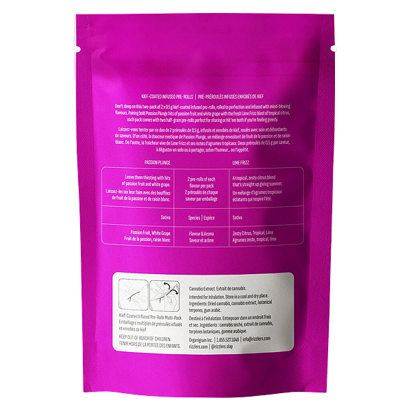 RIZZLERS - Twisters - Passion Plunge & Lime Frizz Razz Infused Pre-Roll