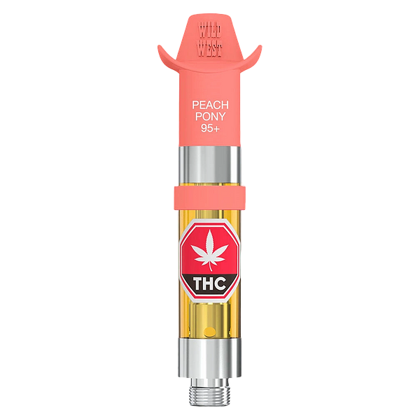 Wild West - 95+ Peach Pony Liquid Diamonds 510 Thread Cartridge