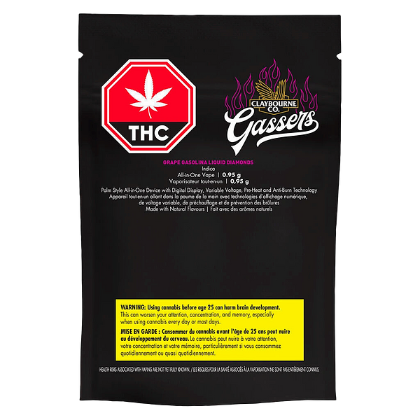 Claybourne - Gassers Grape Gasolina Liquid Diamonds AIO