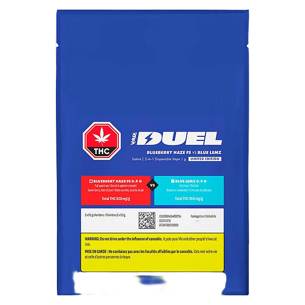 Versus - DUEL Purple Afghani FS vs 2:1 Blue Lemonade 2-in-1 Disposable Vape