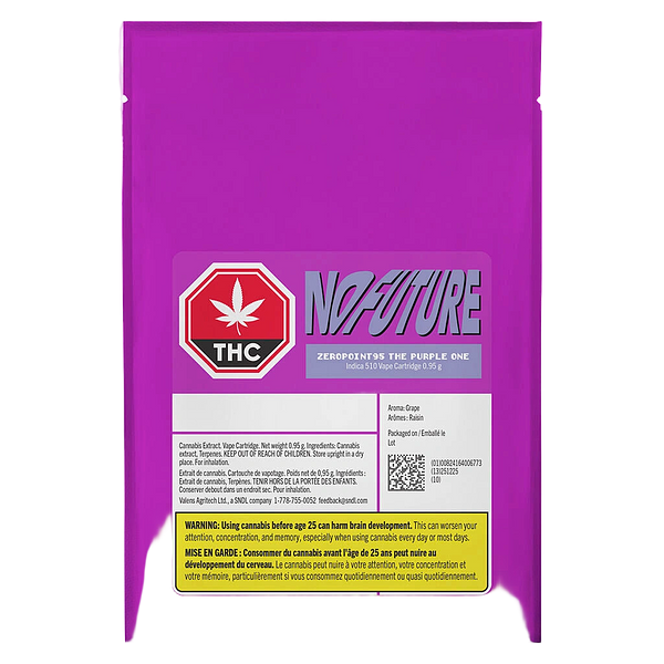No Future - ZeroPoint95 - The Purple One 510 Thread Cartridge