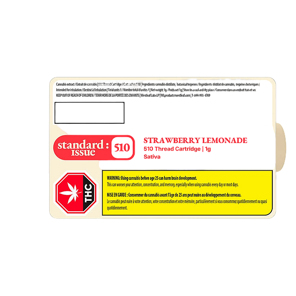 Standard Issue - Strawberry Lemonade 510 Thread Cartridge