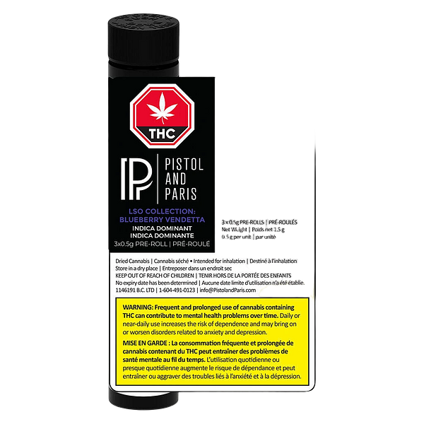 Pistol and Paris - LSO Collection: Blueberry Vendetta Pre-Roll