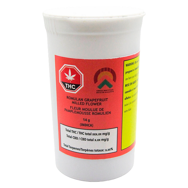 Green Mountain Cannabis - Romulan Grapefruit Milled Flower