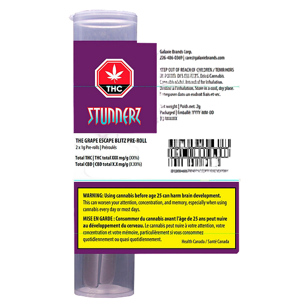 Stunnerz - Grape Blitz Pre-Roll