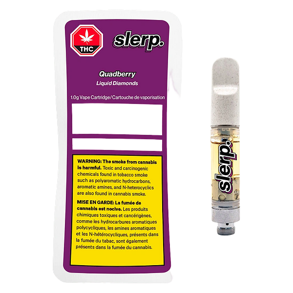 slerp. - Quad Berry Liquid Diamond Vape 510 Thread Cartridge
