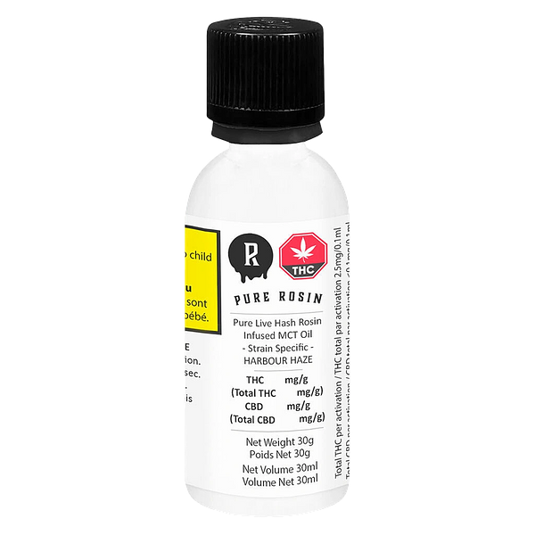 Pure Rosin - Pure Live Hash Rosin Infused MCT Oil - HARBOUR HAZE