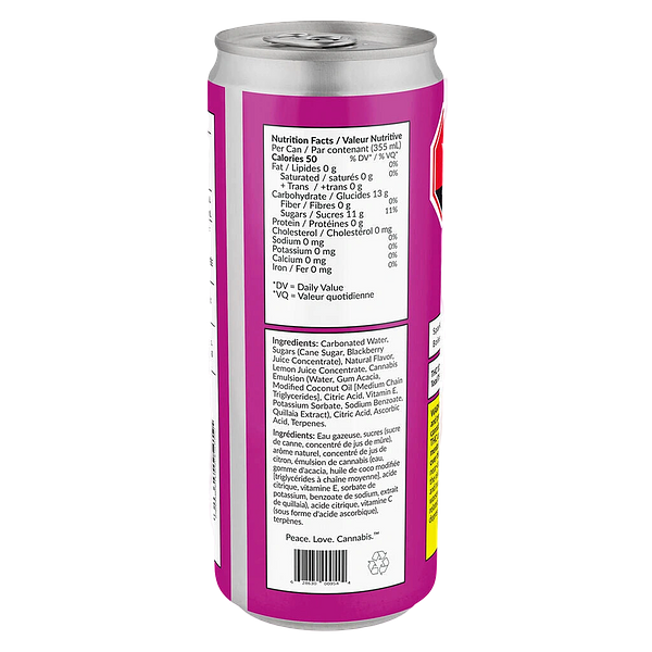 CQ Sparkling - Blackberry Lemon Lime Indica