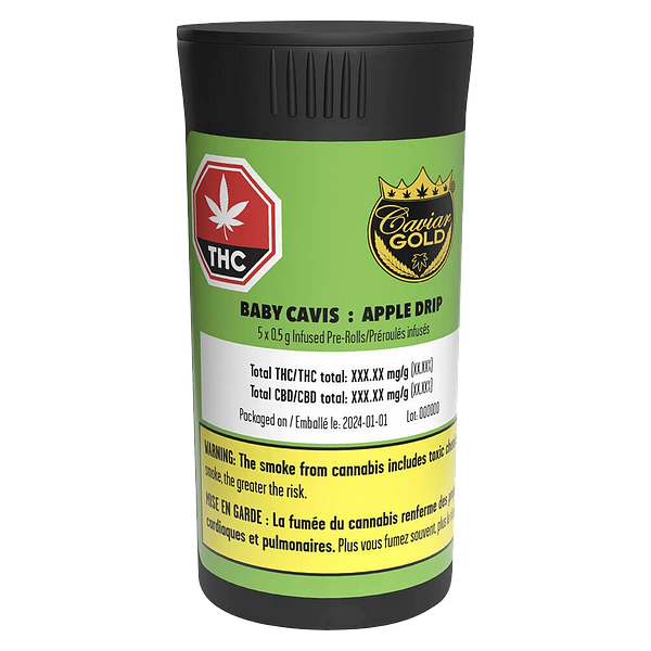 Caviar Gold - BABY CAVIS APPLE DRIP Infused Pre-Roll