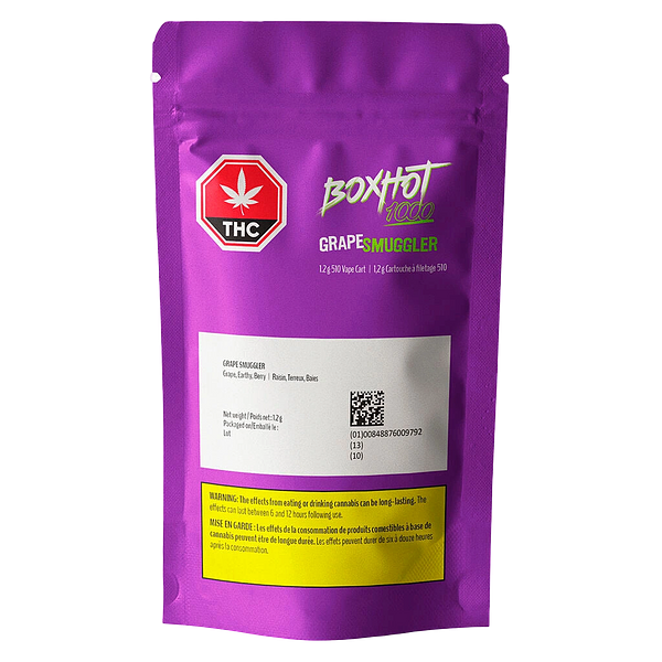 BOXHOT 1000 - Grape Smuggler 510 Thread Cartridge