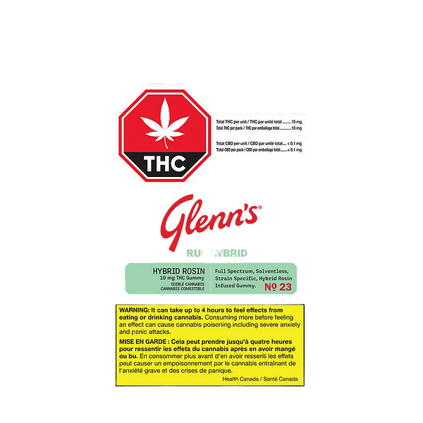 Glenn's - No.23 True Hybrid Rosin - Blue Raspberry Cotton Clouds