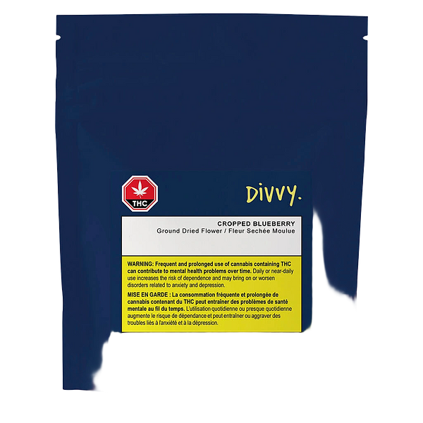 Divvy - Cropped Blueberry