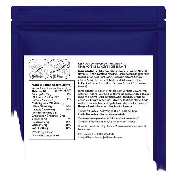 Olli Zero - Berry Best Night CBN:CBD:THC Gummies