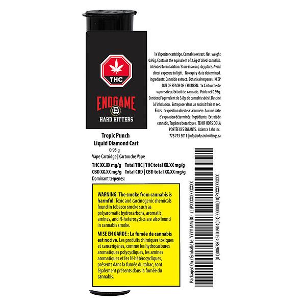 Endgame - Hard Hitters Tropic Punch Liquid Diamond 510 Thread Cartridge image 3
