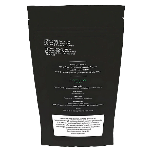 Tribal - Bubble Up Supernova Live Resin All-in-one Vape