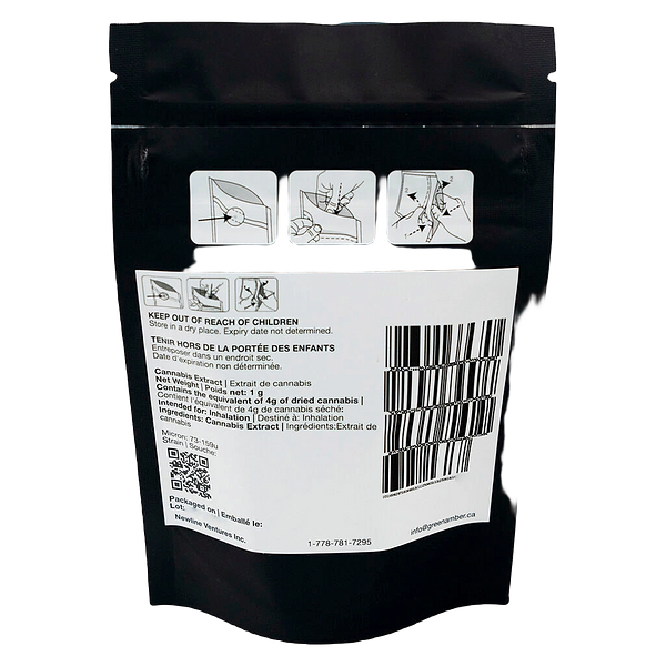 Green Amber Canada - Solventless Live Rosin