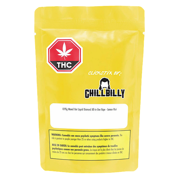 ClickStix by Chillbilly - Maxed Out Liquid Diamond All-in-One Vape - Lemon Riot