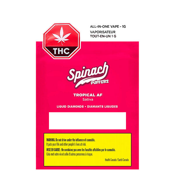 Spinach - Pufferz - Tropical AF All-in-One Liquid Diamonds Vape