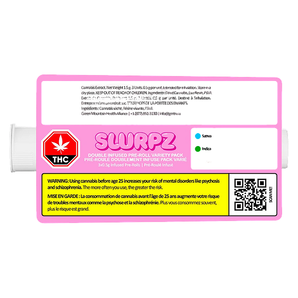 SlurpZ - Double Infused Pre-Roll - Variety Pack