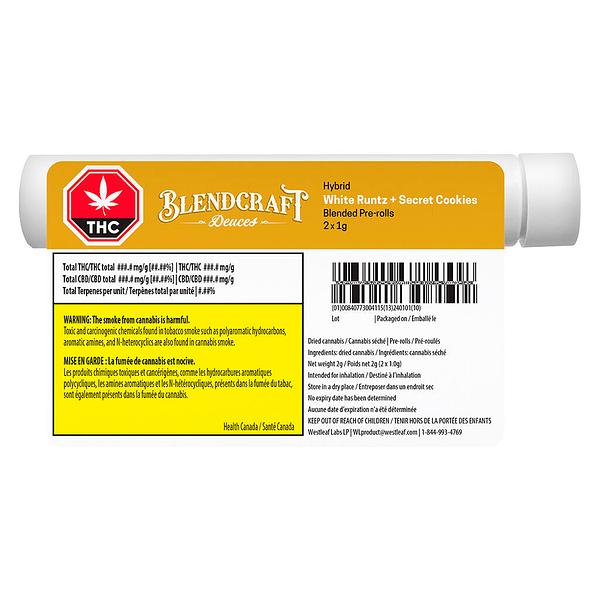 Blendcraft - Deuces Hybrid (White Rntz X Secret Cookies) Pre Roll image 3