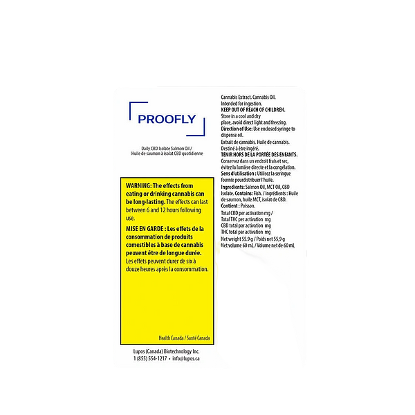Proofly - Daily CBD Isolate Salmon Oil