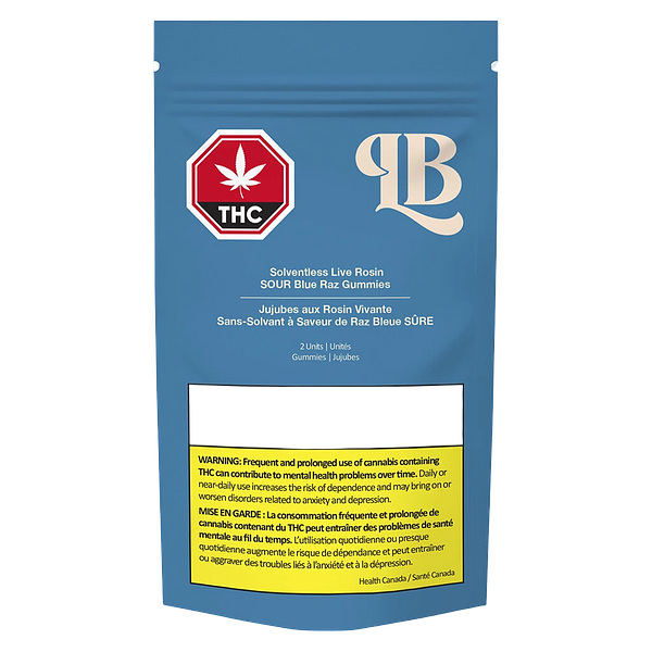 La Boca - Solventless Live Rosin Sour Blue Raz Gummies