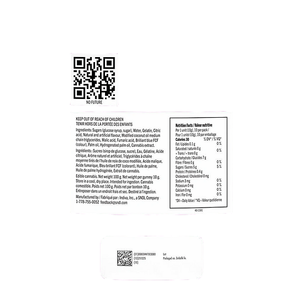 No Future - 10X The Madness: The Blue One Sativa THC Gummies