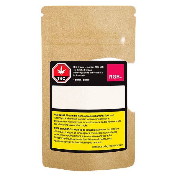 Rgb - RED - Cherry Lemonade Hash Rosin THC CBG Gummies