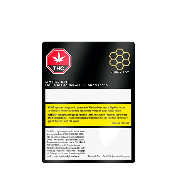 Hunny Pot - Limited Drip Liquid Diamonds All-in-One Disposable Vape