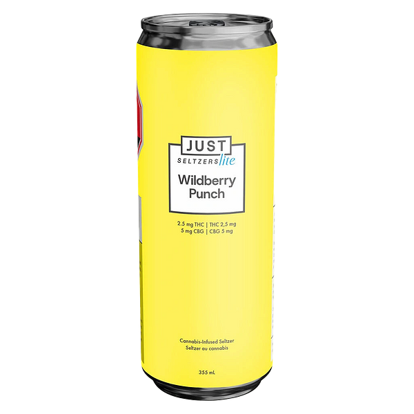 Just Seltzers Lite - Wildberry Punch 2.5 THC + 5 CBG Seltzer