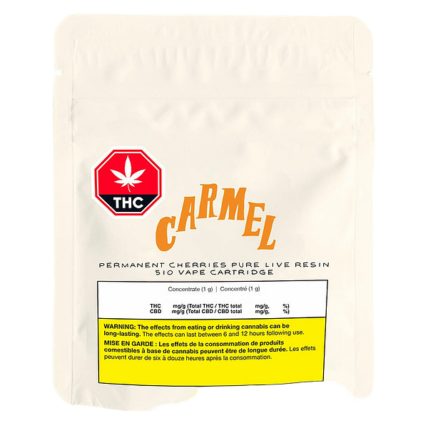Carmel - Permanent Cherries Pure Live Resin 510 Thread Cartridge