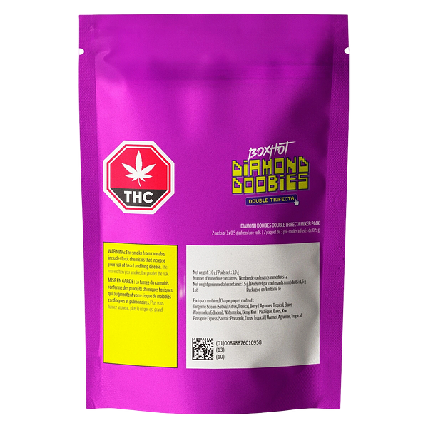 BOXHOT - Diamond Doobies - Double Trifecta Infused Pre Roll
