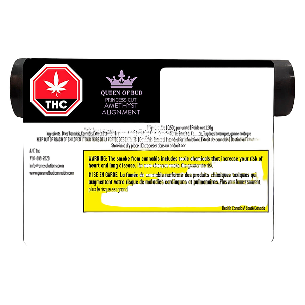 Queen of Bud - Princess Cut Amethyst Alignment Infused Pre Roll