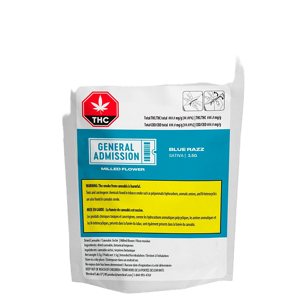 General Admission - Blue Razz Milled Flower