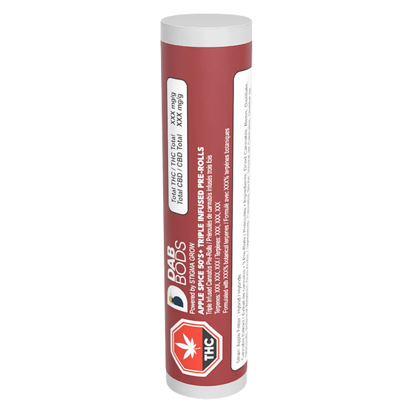 Dab Bods - Apple Spice 50's+ Triple Infused Pre Roll