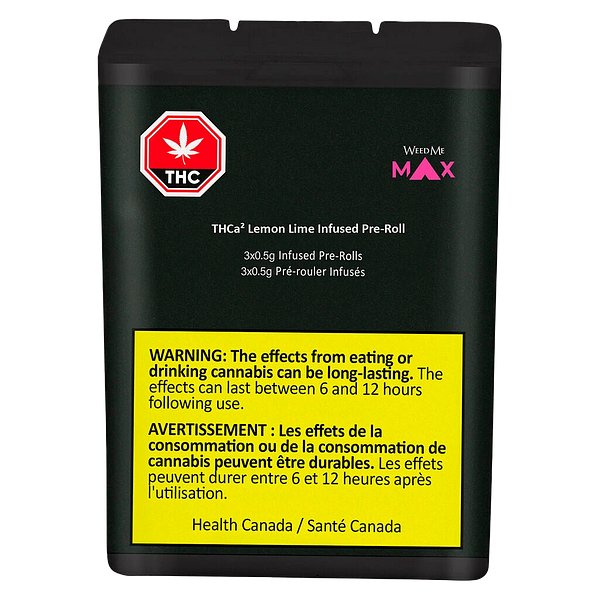 Weed Me Max - Thca2 Lemon Lime Infused Pre Roll