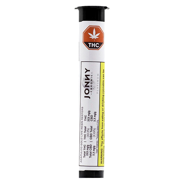 Jonny Chronic - Acapulco Gold Live Resin Reefers Pre Roll