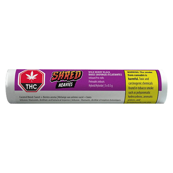SHRED X Heavies - Wild Berry Blaze Heavies Diamond & Disty Infused Pre-Roll