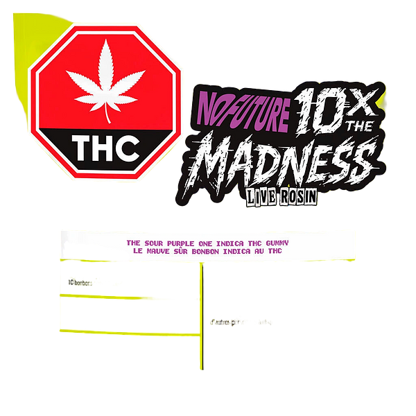 No Future - 10X The Madness The Sour Purple One - Live Rosin Indica