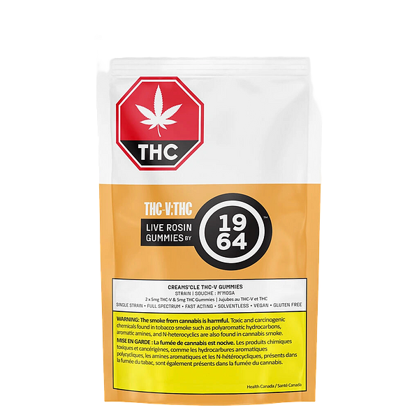 1964 - THC:THC-V Orange Creamsicle Live Rosin Gummies