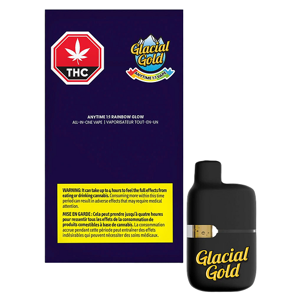 Glacial Gold - Anytime 1:1 Rainbow Glow All In One Vape