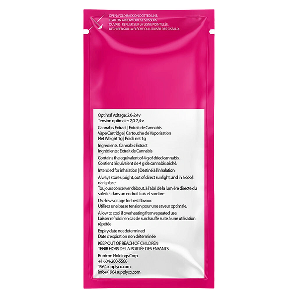 1964 - Stinky Pinky FSE Resin 510 Thread Cartridge