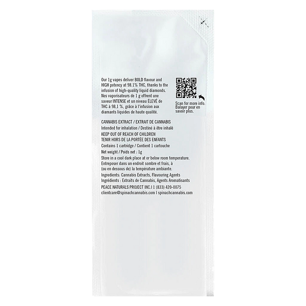 Spinach - Pink Bubba Liquid Diamonds 510 Thread Cartridge