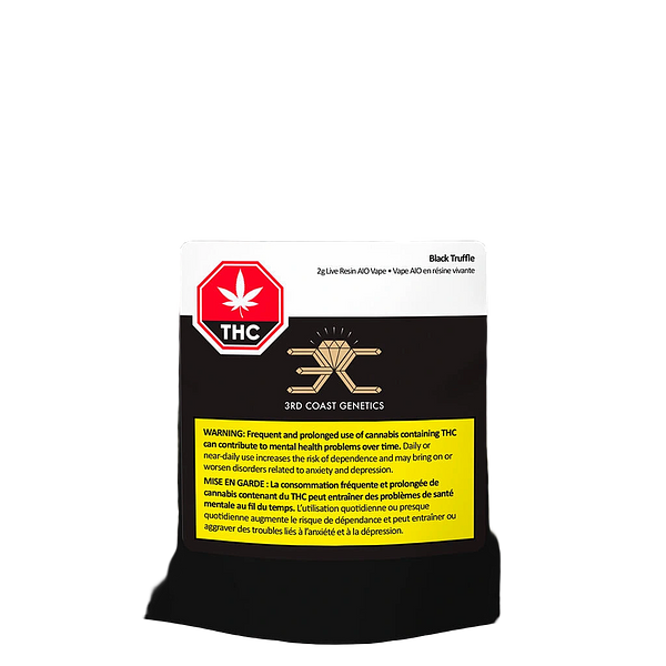 3rd Coast Genetics - Black Truffle Live Resin AIO Vape