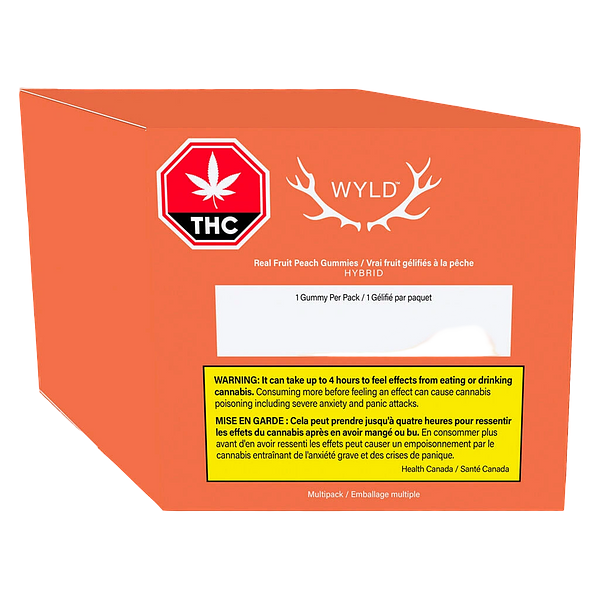 Wyld - Real Fruit Peach Gummies 3:1 CBD:THC