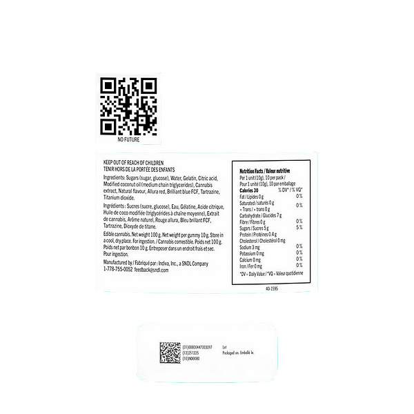 No Future - 10x the Madness: Ratio'd The 1:1 Baked Apple One CBD:THC