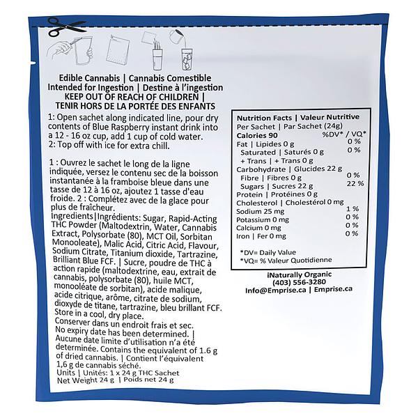 Emprise Rapid THirstC - Blue Raspberry 10 THC Instant Drink image 3