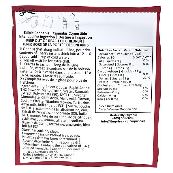 Emprise Rapid THirstC - Cherry 10 THC Instant Drink image 3