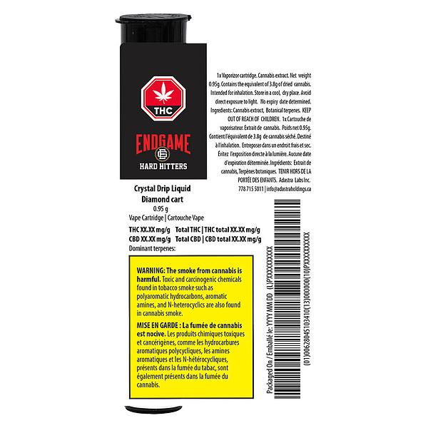 Endgame - Hard Hitters Crystal Drip Liquid Diamond 510 Thread Cartridge image 3